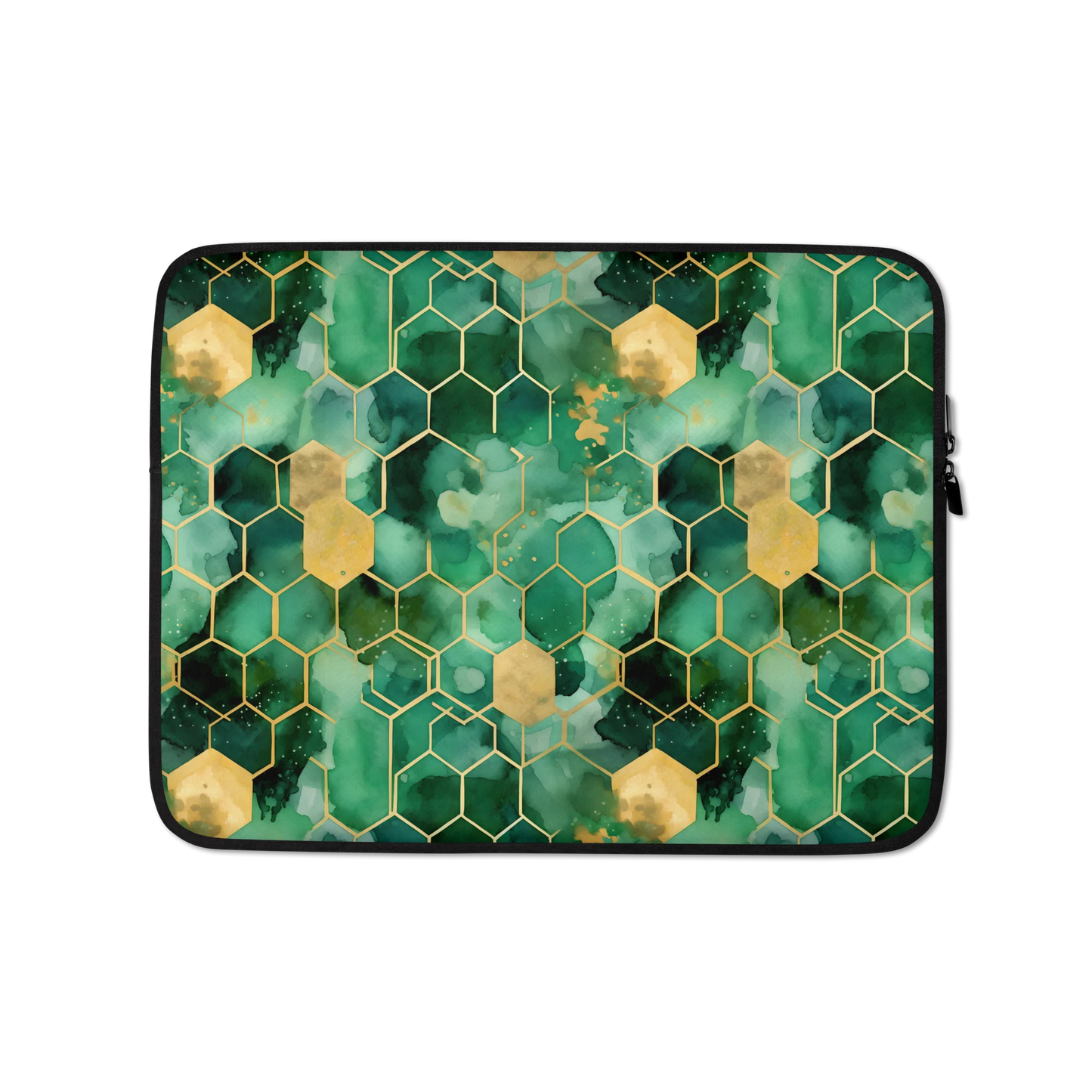 Abstract Verdant Elegance Laptop Sleeve