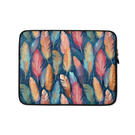 Dance of Wild Birds' Feathers Laptop Sleeve