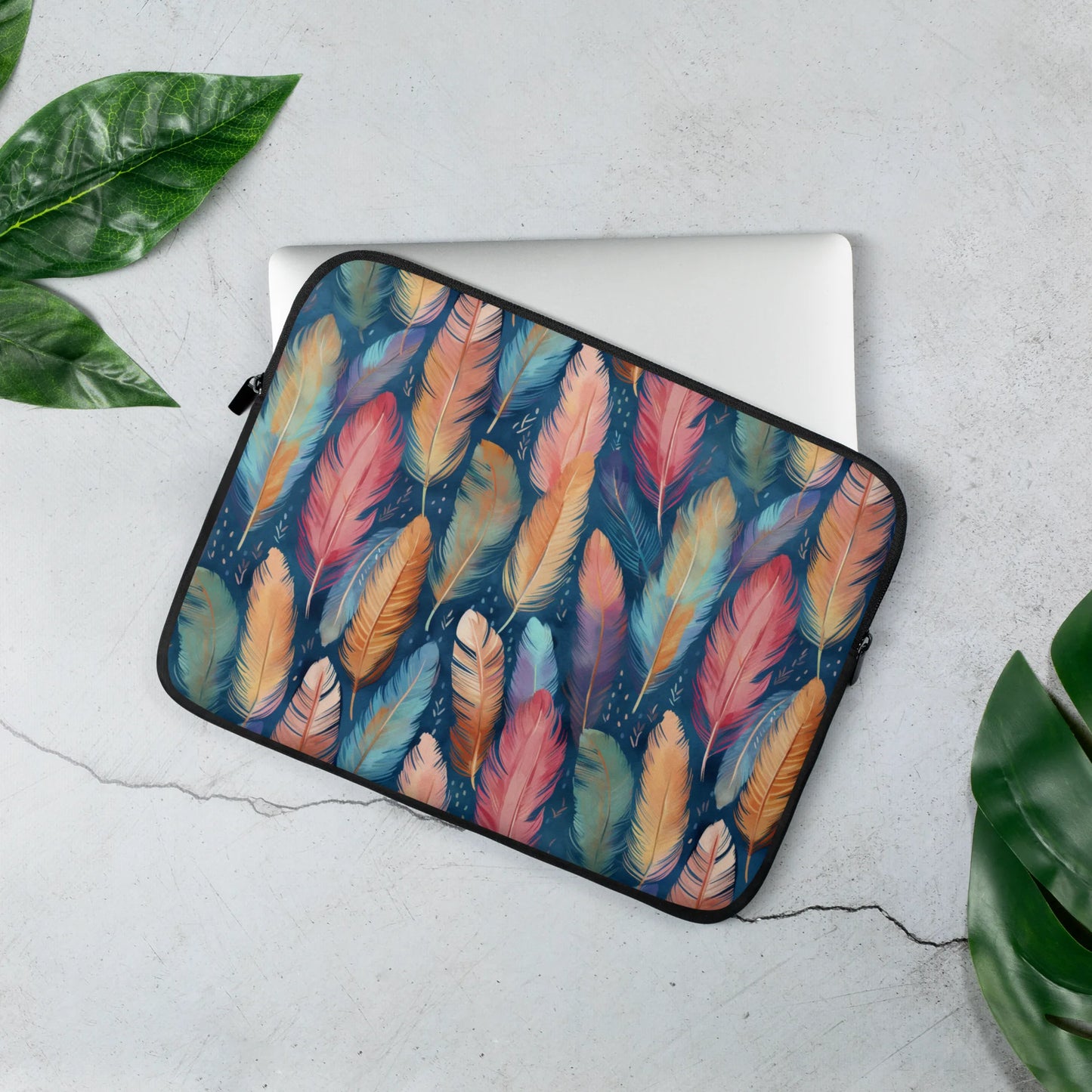 Dance of Wild Birds' Feathers Laptop Sleeve