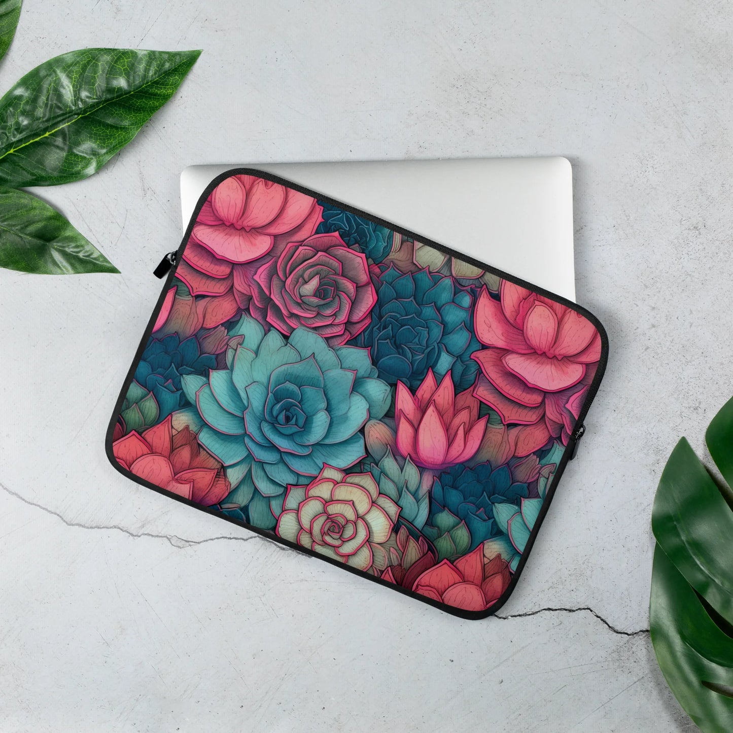 Bright Eternal Flowers Fantasy Laptop Sleeve
