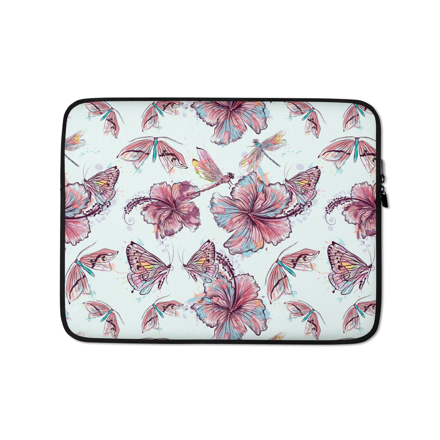 Sophisticated Hibiscus Ornament Laptop Sleeve