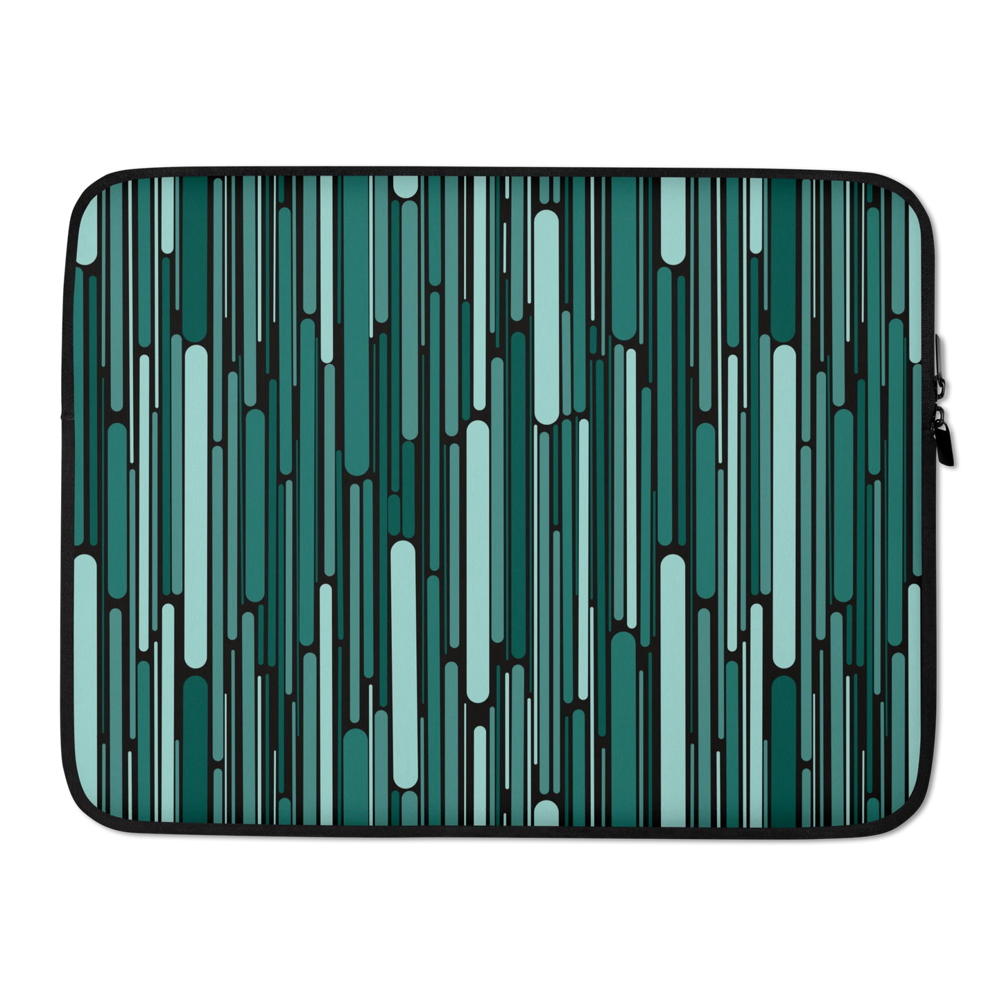 Green Rain Ornament Laptop Sleeve