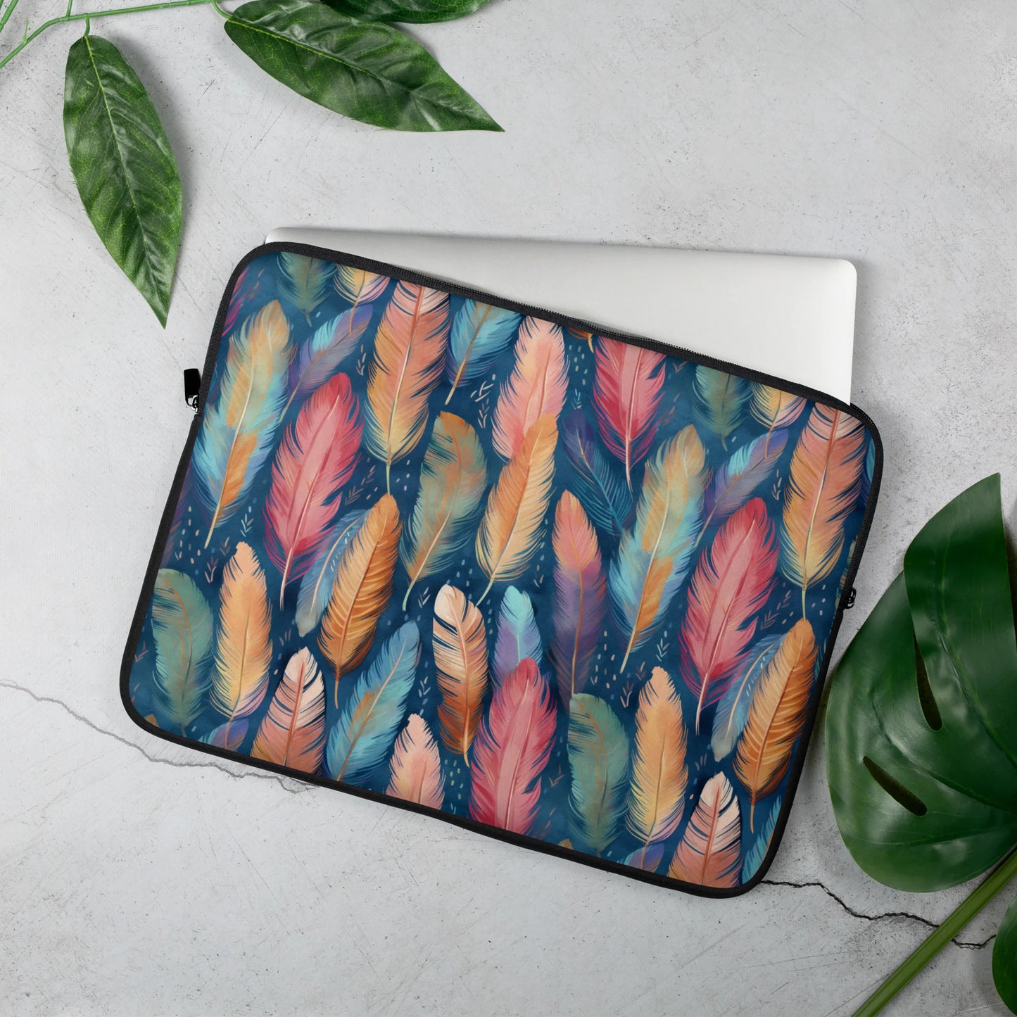 Dance of Wild Birds' Feathers Laptop Sleeve