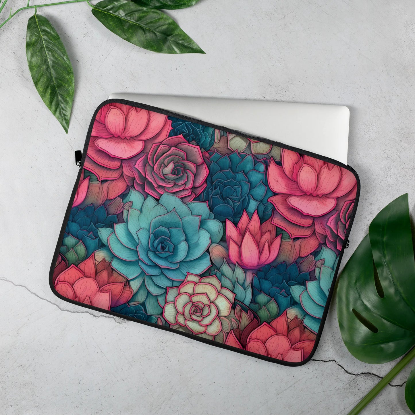 Bright Eternal Flowers Fantasy Laptop Sleeve