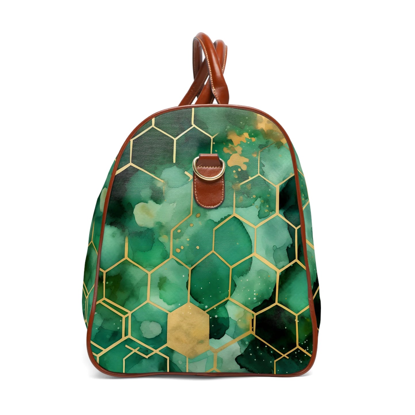 Abstract Verdant Elegance Travel Bag