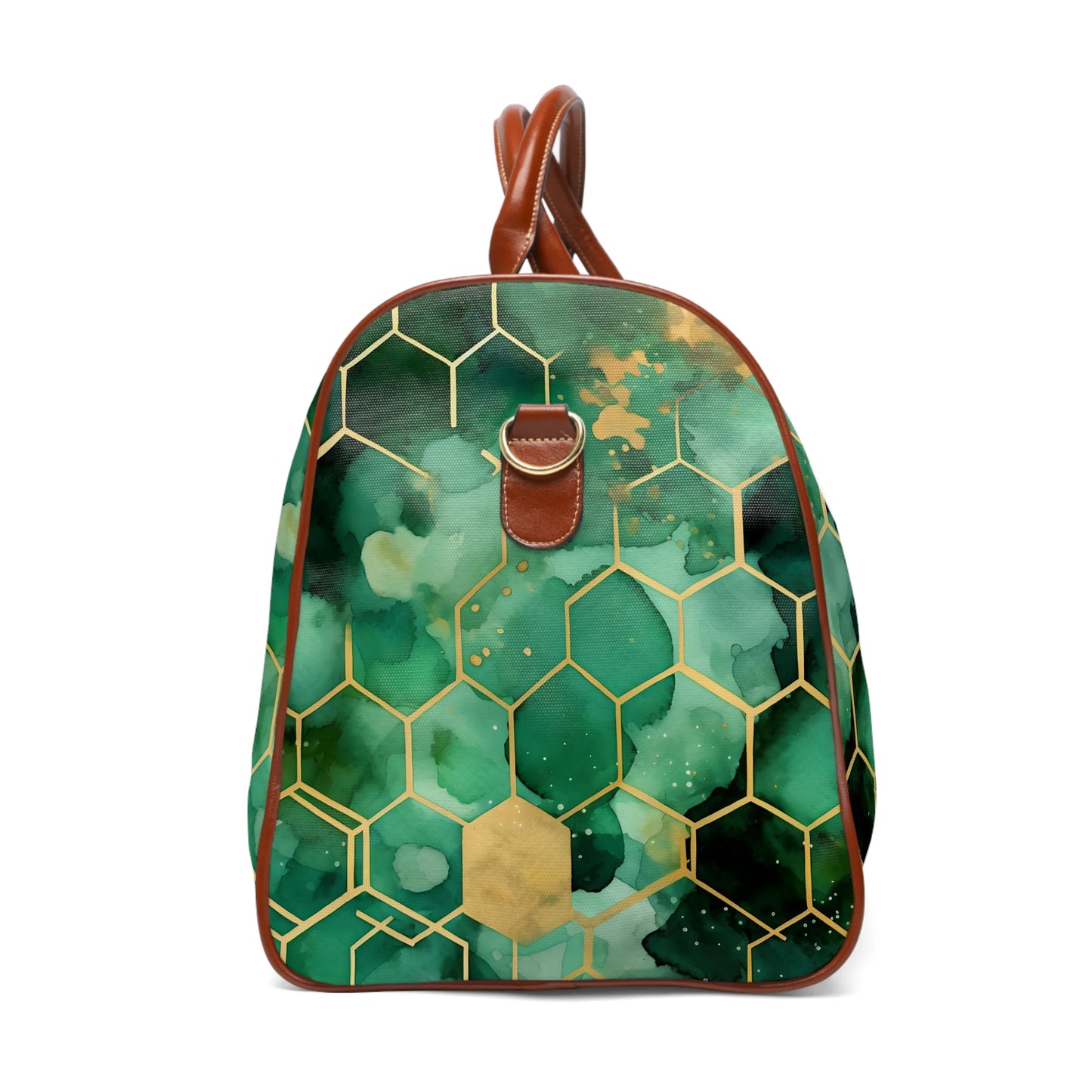 Abstract Verdant Elegance Travel Bag