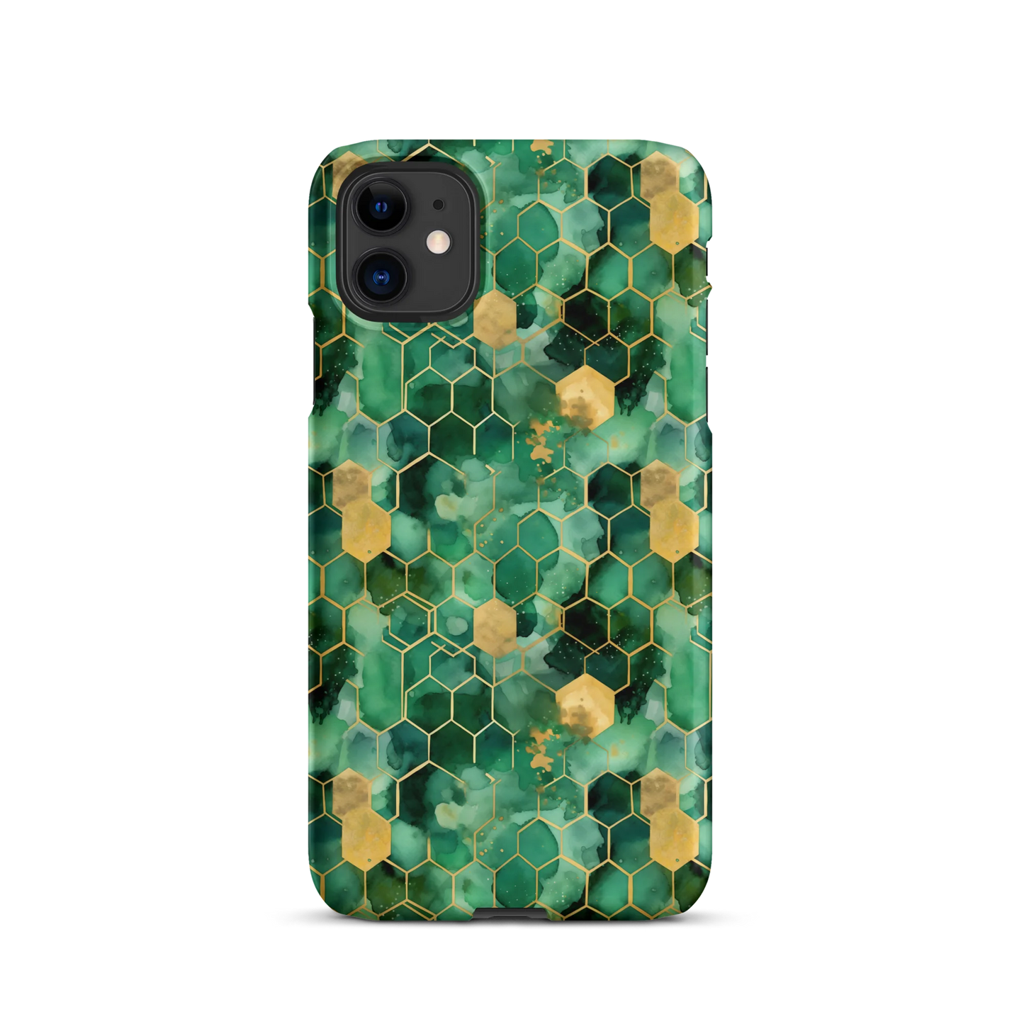 Abstract Verdant Elegance iPhone Case