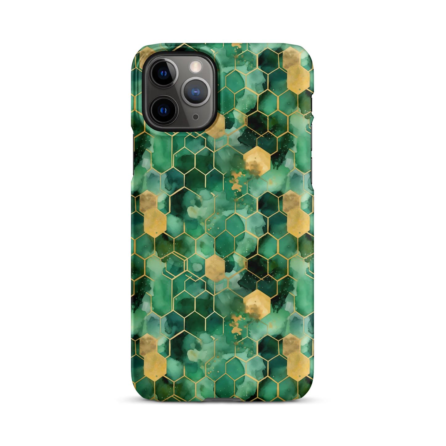 Abstract Verdant Elegance iPhone Case