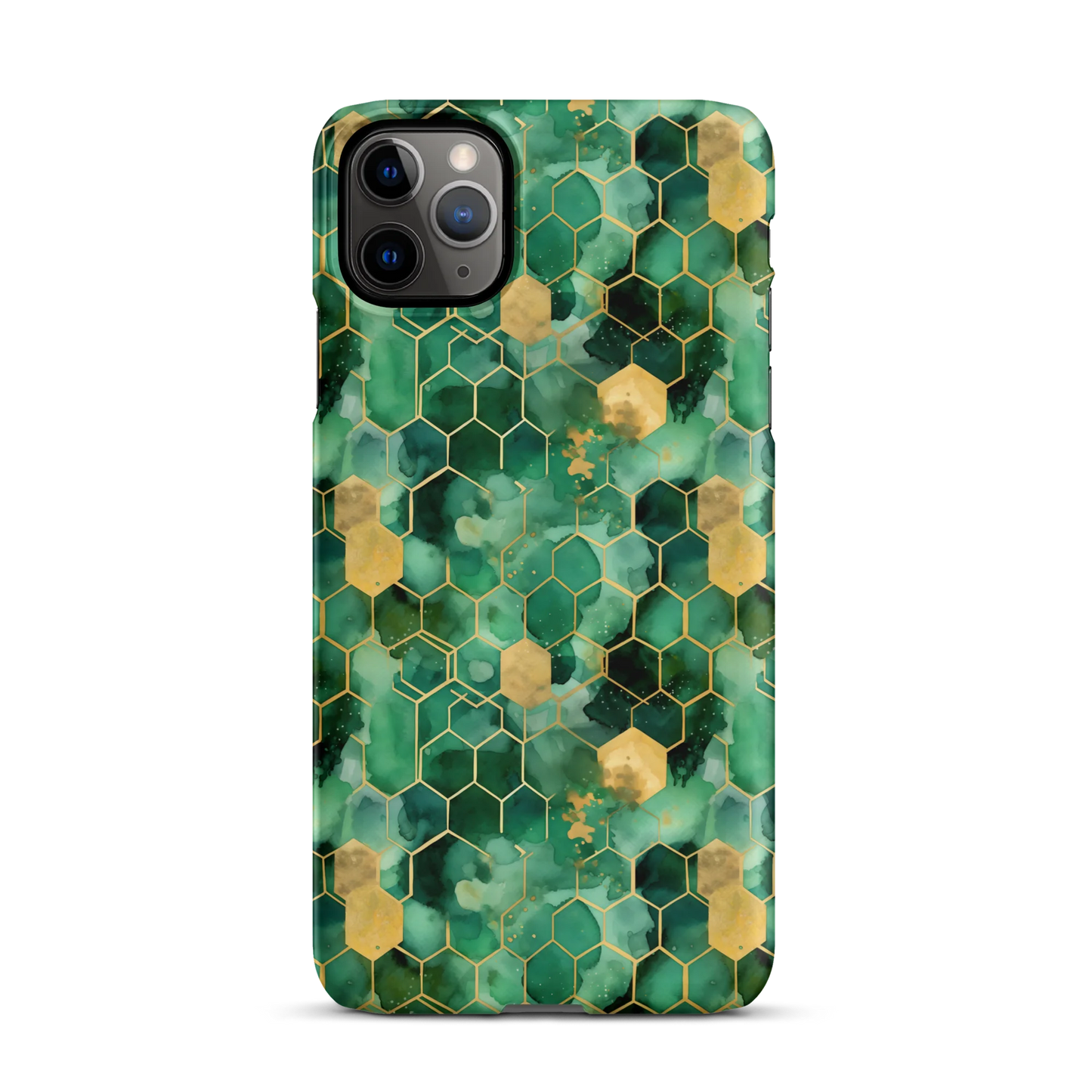 Abstract Verdant Elegance iPhone Case