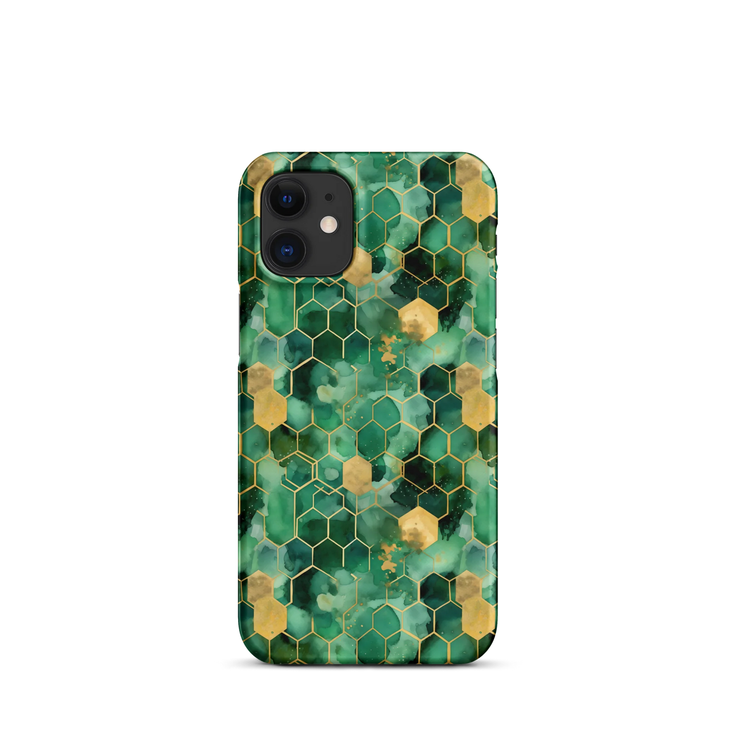 Abstract Verdant Elegance iPhone Case