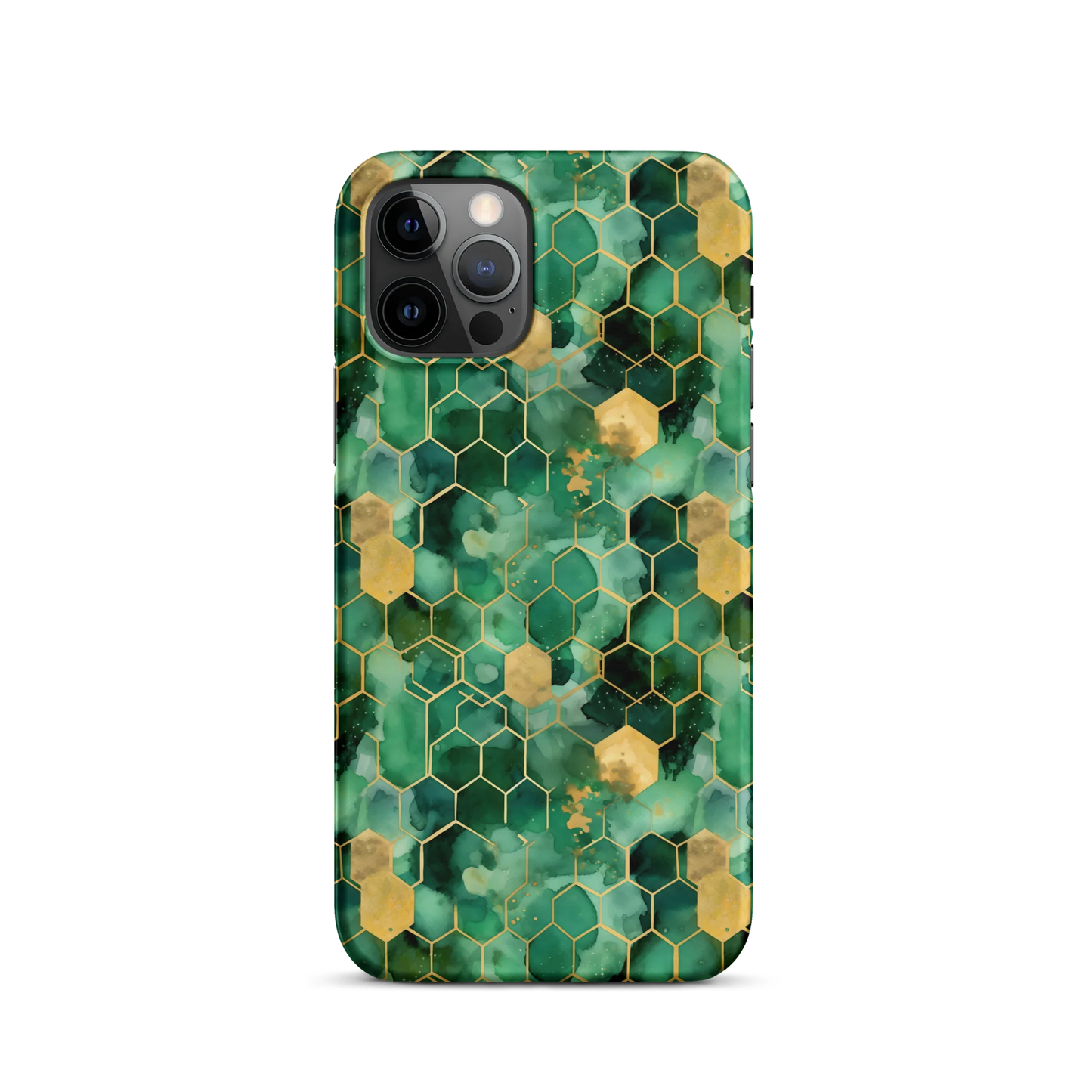 Abstract Verdant Elegance iPhone Case