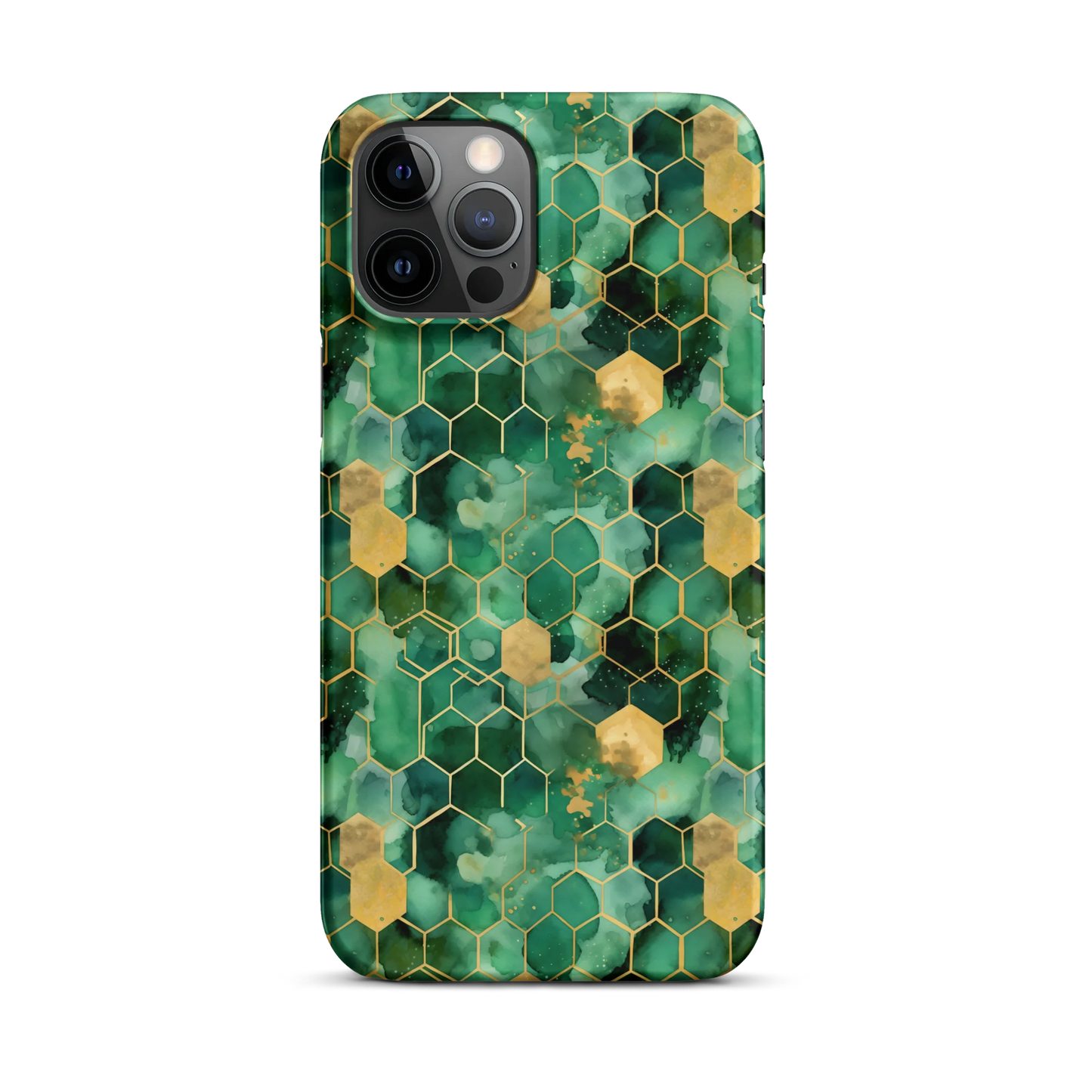 Abstract Verdant Elegance iPhone Case