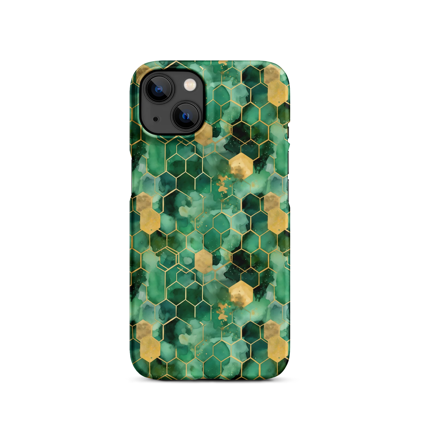 Abstract Verdant Elegance iPhone Case