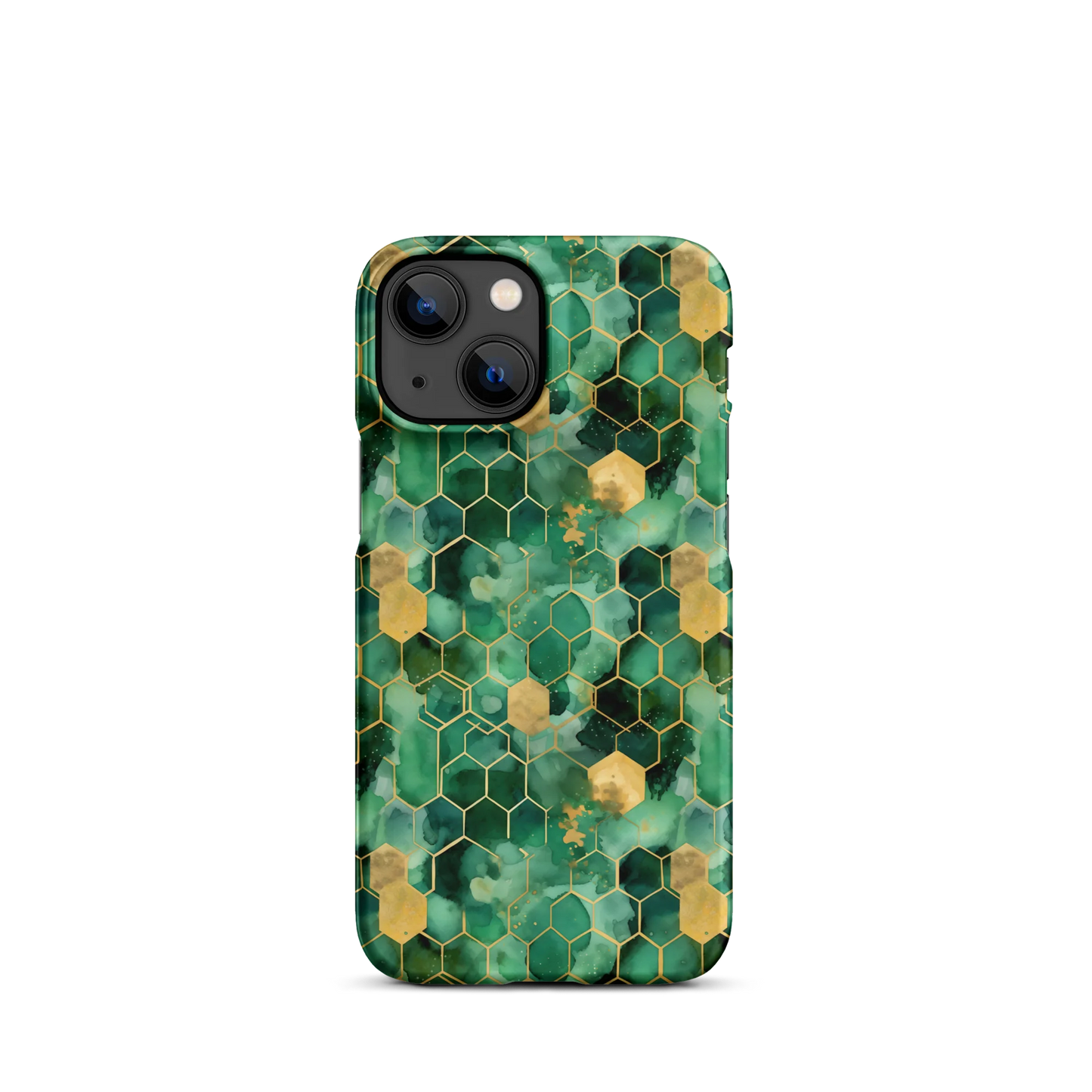 Abstract Verdant Elegance iPhone Case