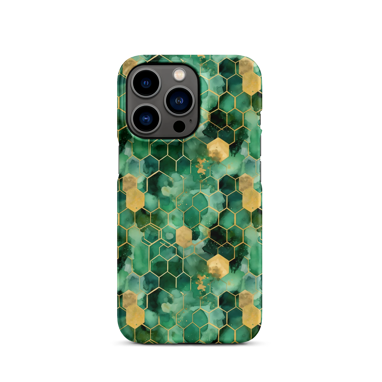 Abstract Verdant Elegance iPhone Case