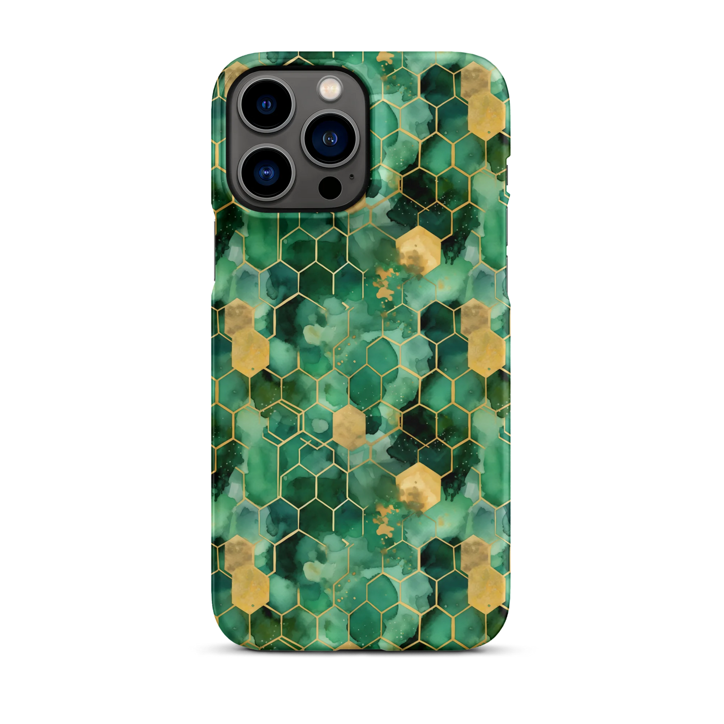 Abstract Verdant Elegance iPhone Case