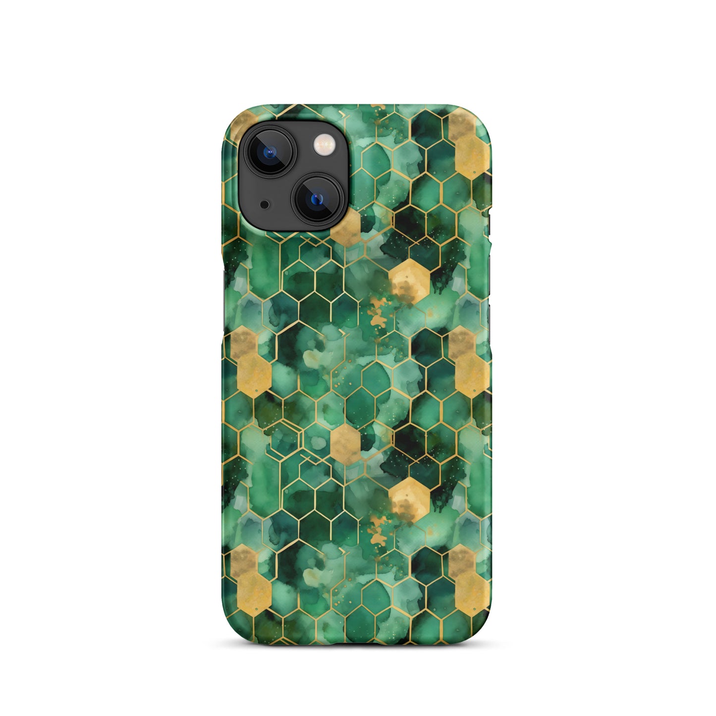Abstract Verdant Elegance iPhone Case