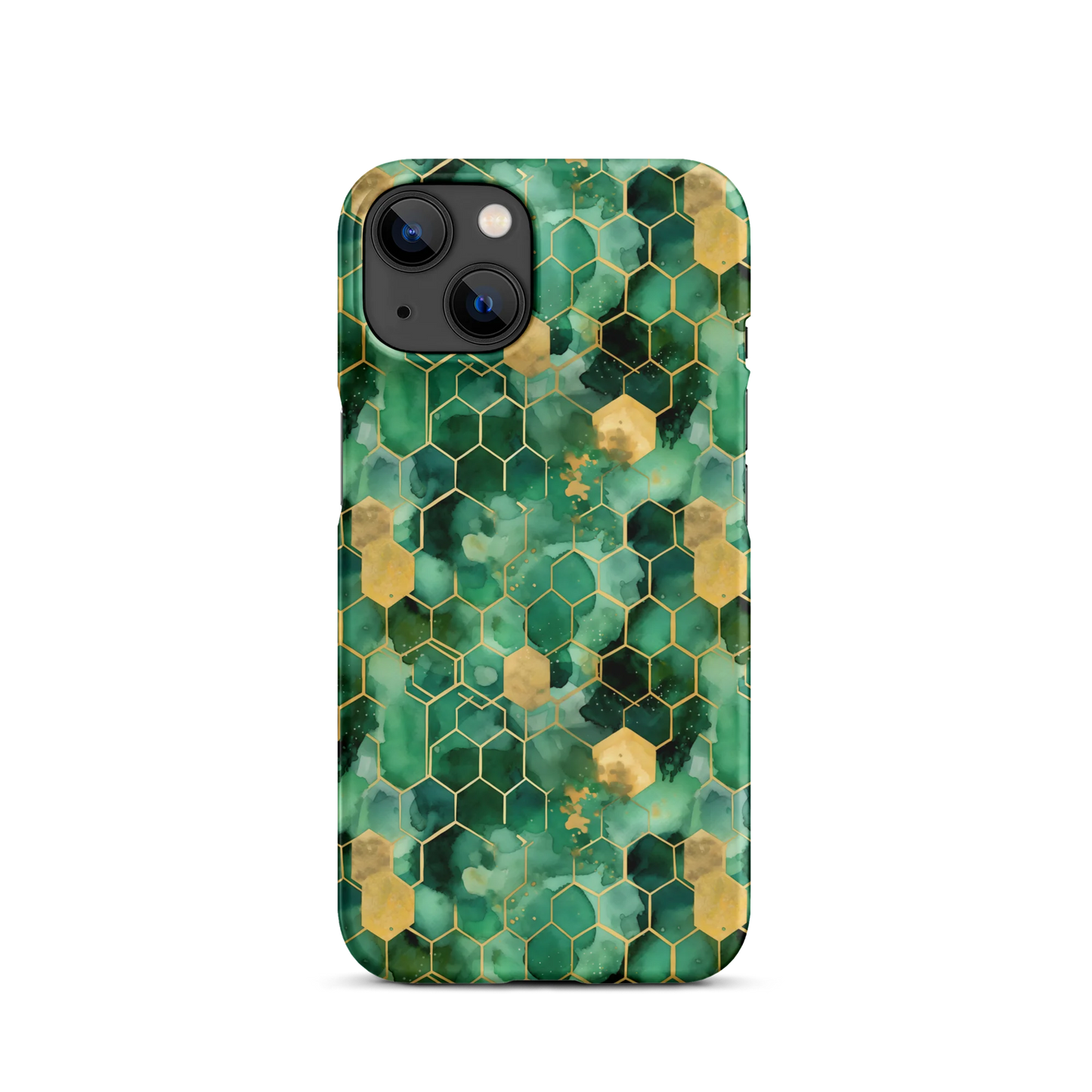 Abstract Verdant Elegance iPhone Case