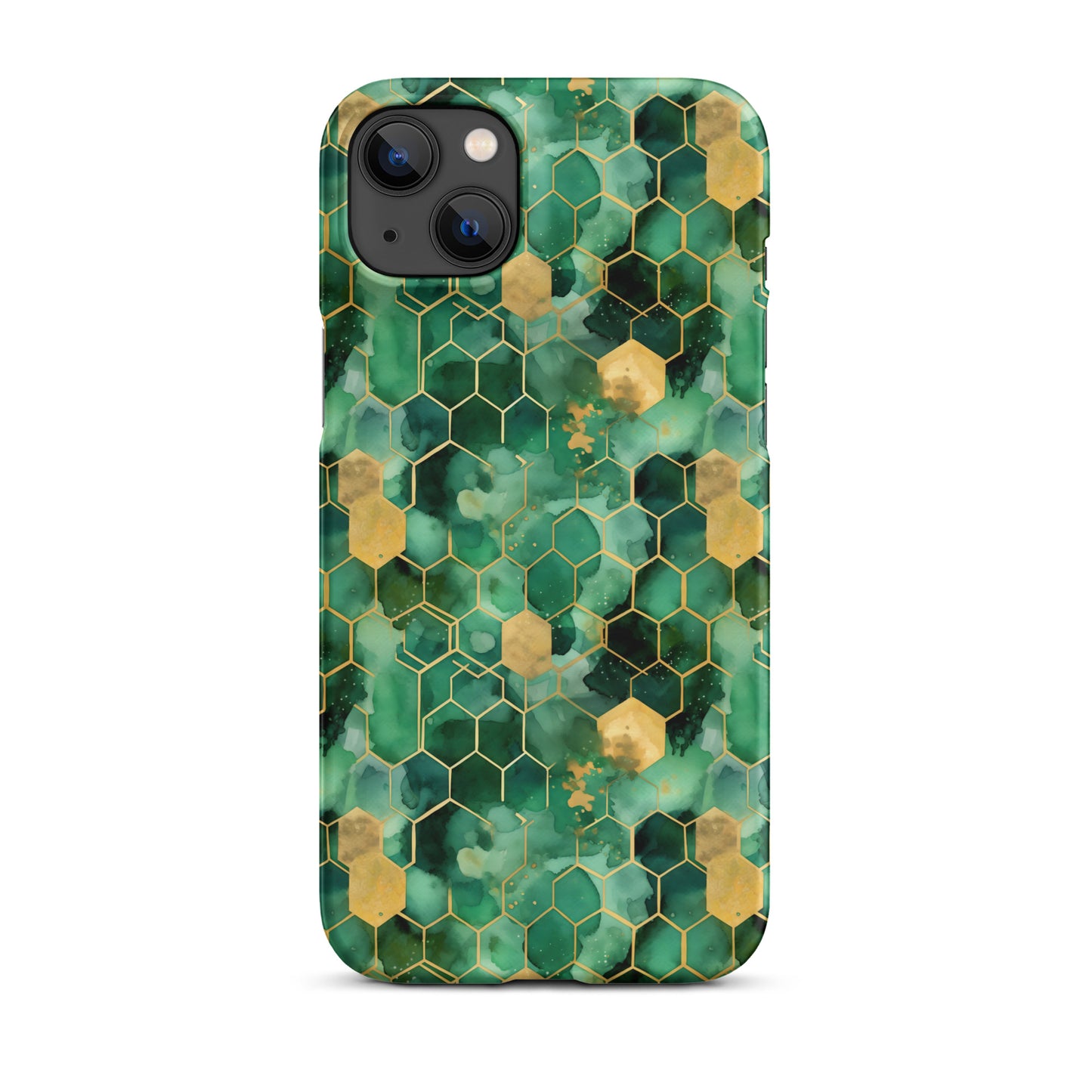 Abstract Verdant Elegance iPhone Case