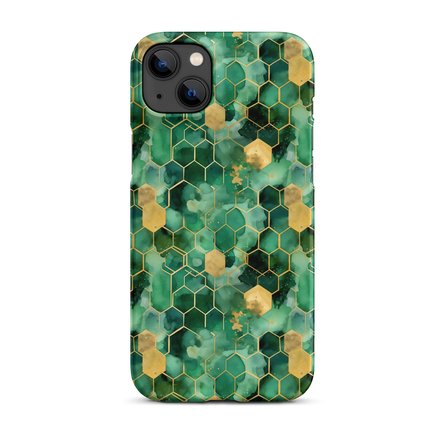 Abstract Verdant Elegance iPhone Case