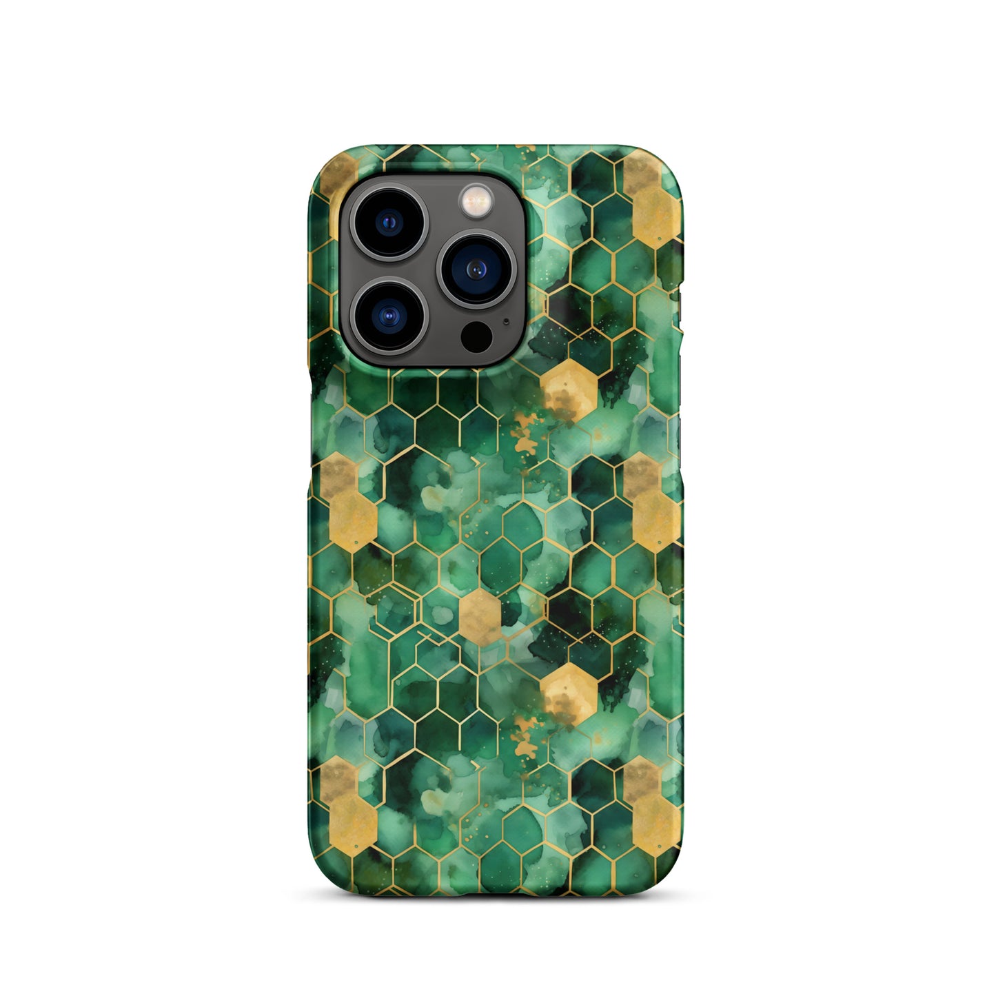 Abstract Verdant Elegance iPhone Case
