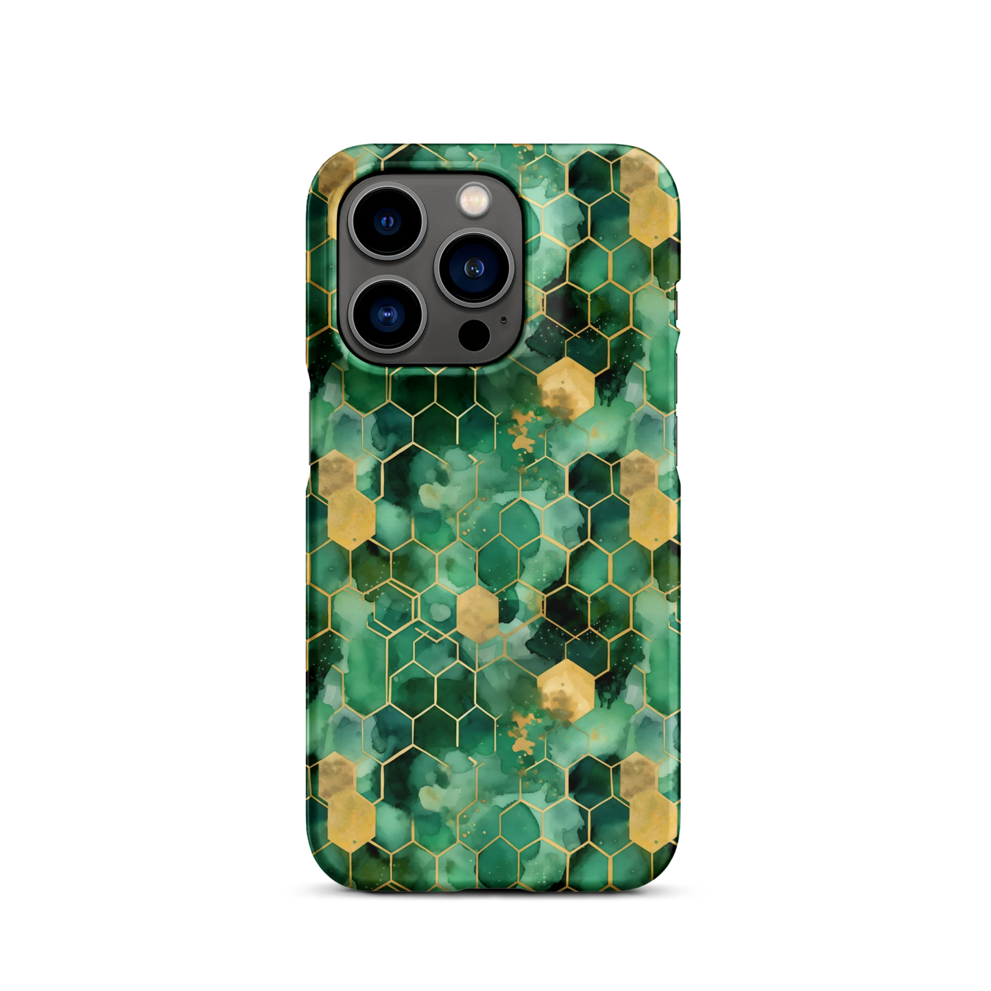Abstract Verdant Elegance iPhone Case