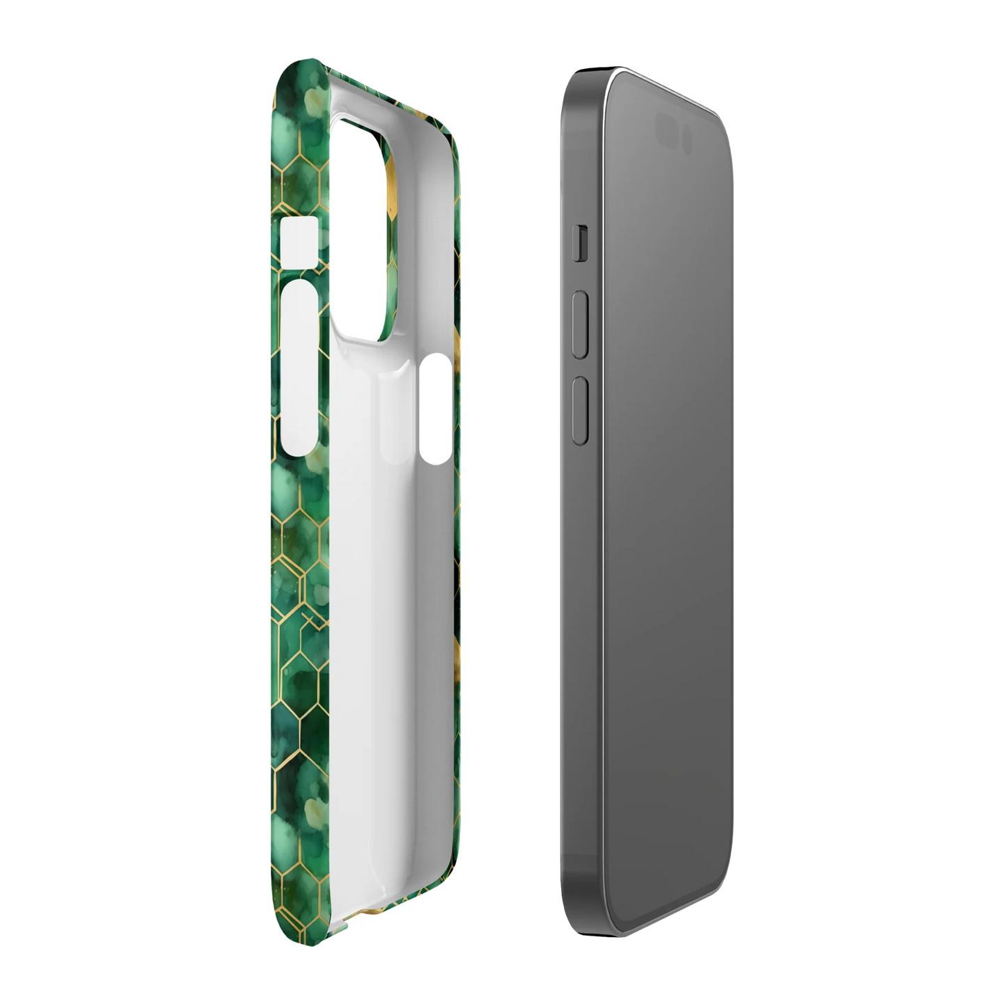 Abstract Verdant Elegance iPhone Case