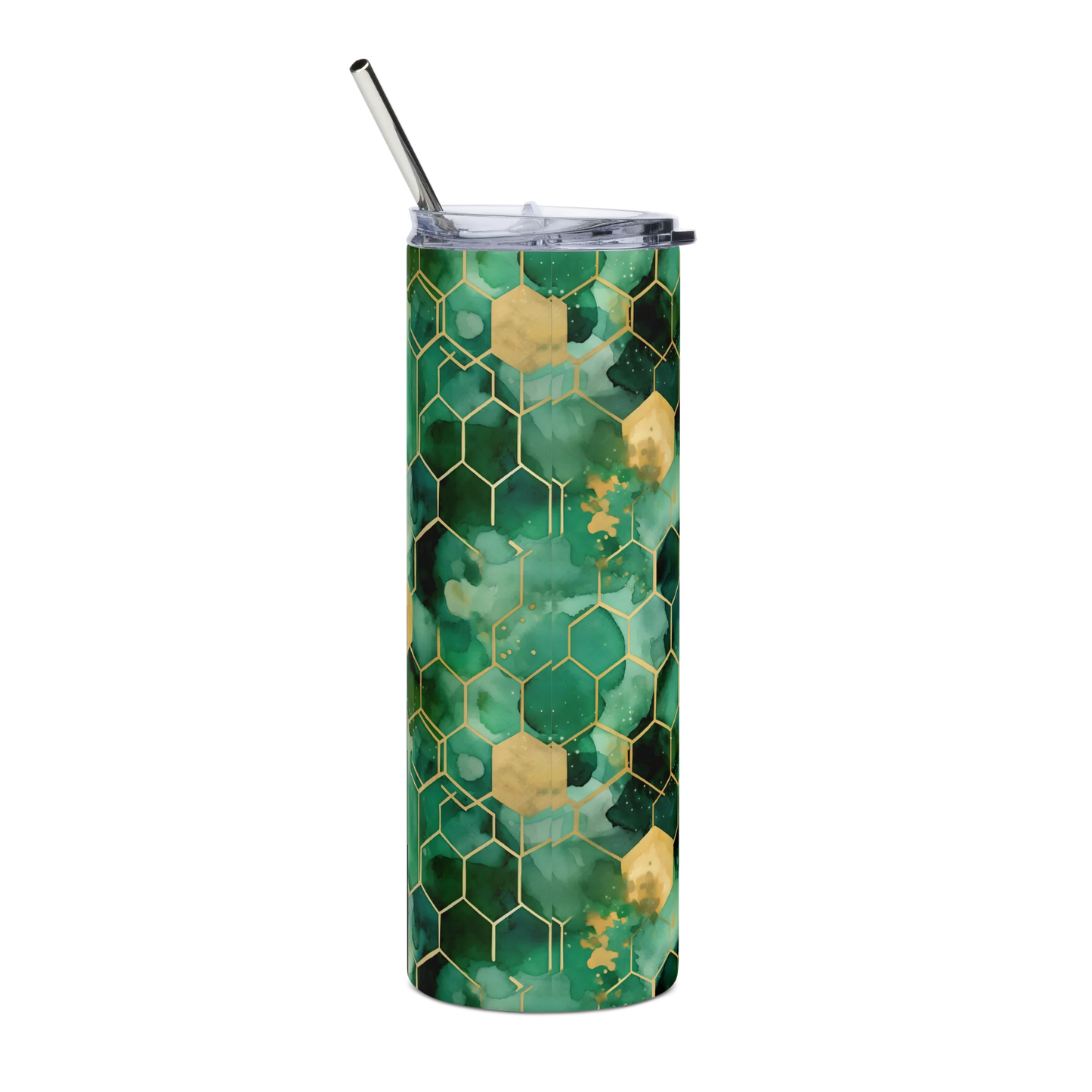 Abstract Verdant Elegance Tumbler