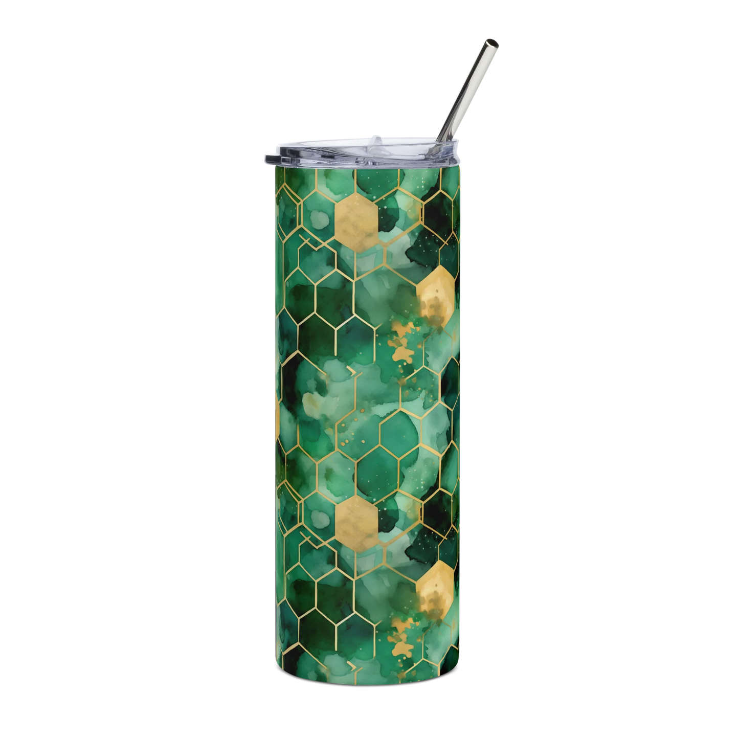 Abstract Verdant Elegance Tumbler