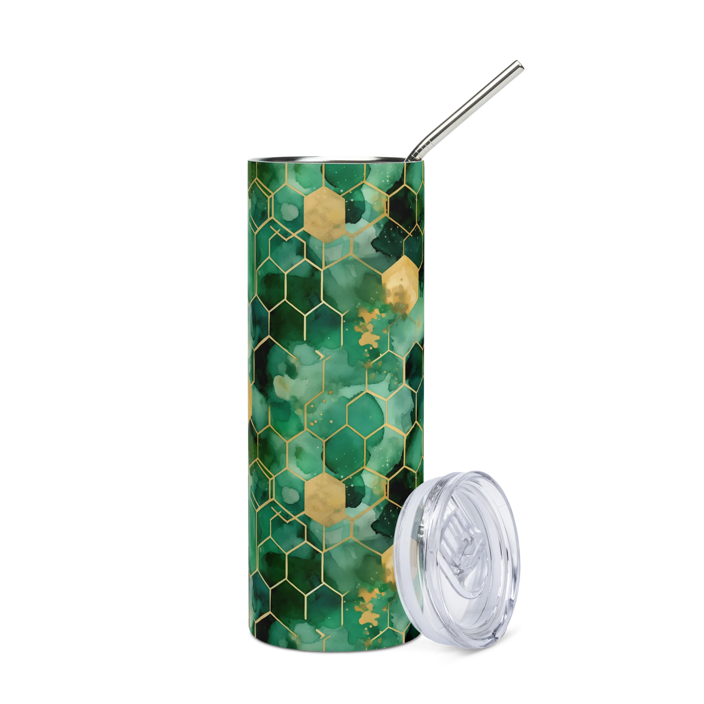 Abstract Verdant Elegance Tumbler