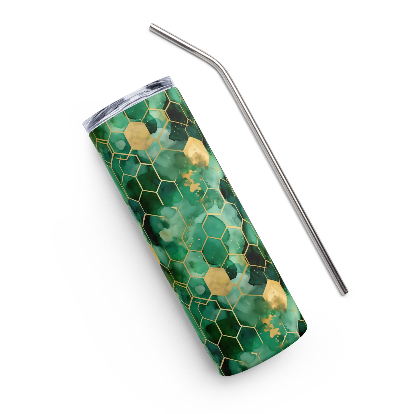 Abstract Verdant Elegance Tumbler