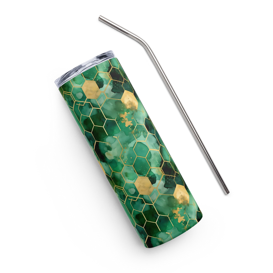 Abstract Verdant Elegance Tumbler