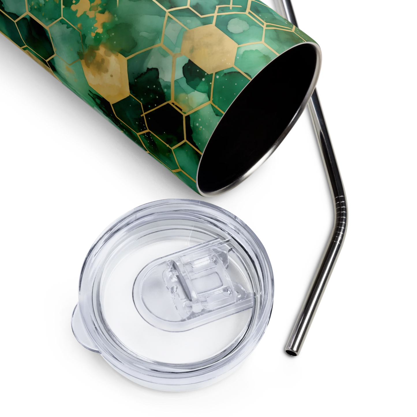 Abstract Verdant Elegance Tumbler