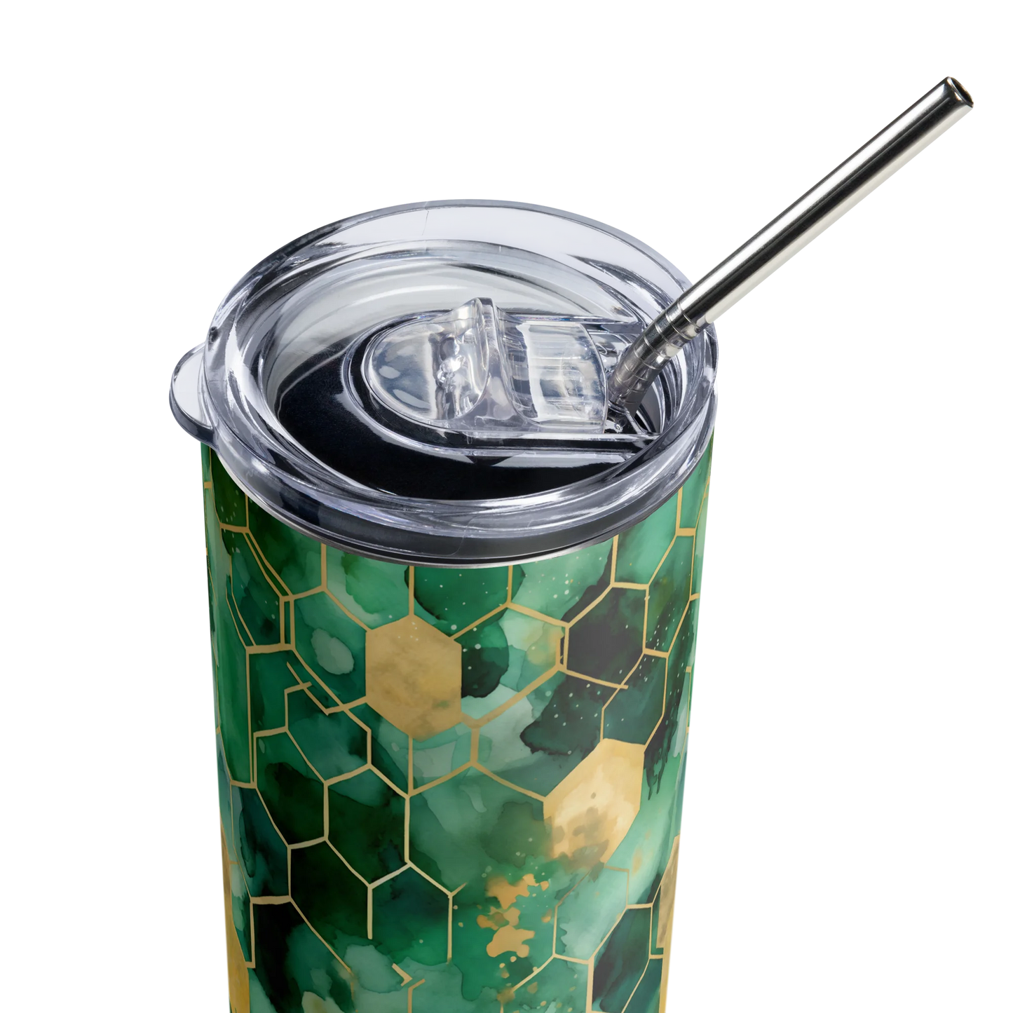 Abstract Verdant Elegance Tumbler