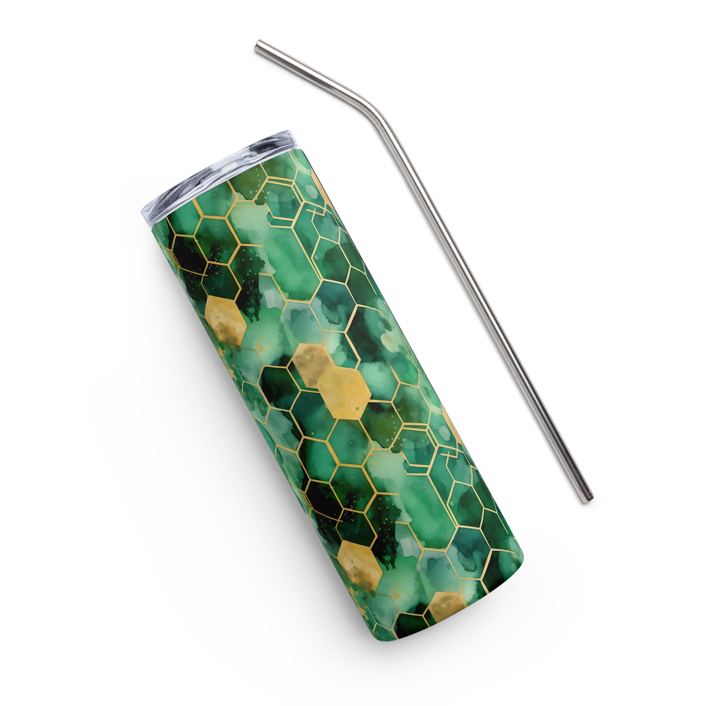 Abstract Verdant Elegance Tumbler