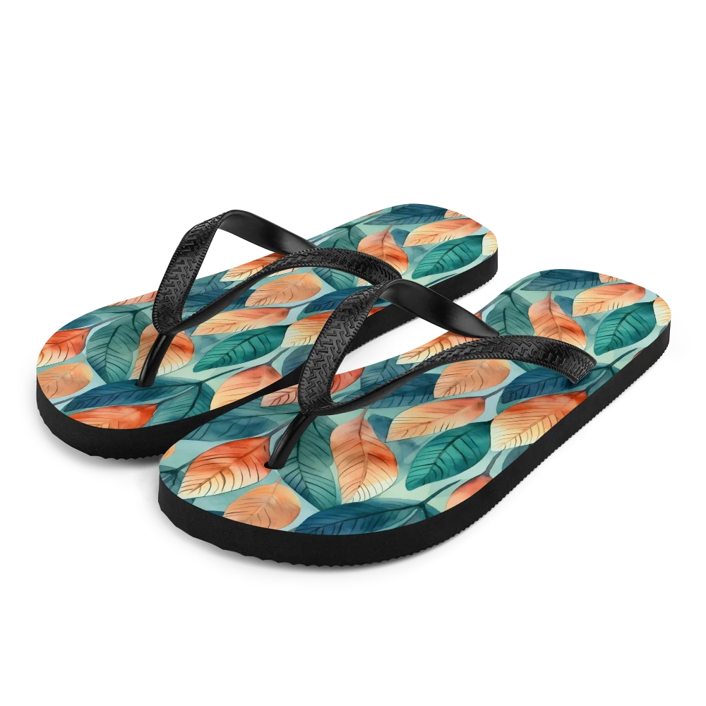 Leafy Minimalism Flip-flops