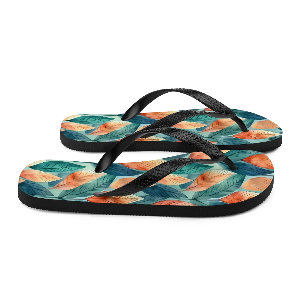 Leafy Minimalism Flip-flops