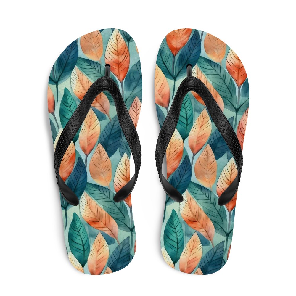 Leafy Minimalism Flip-flops