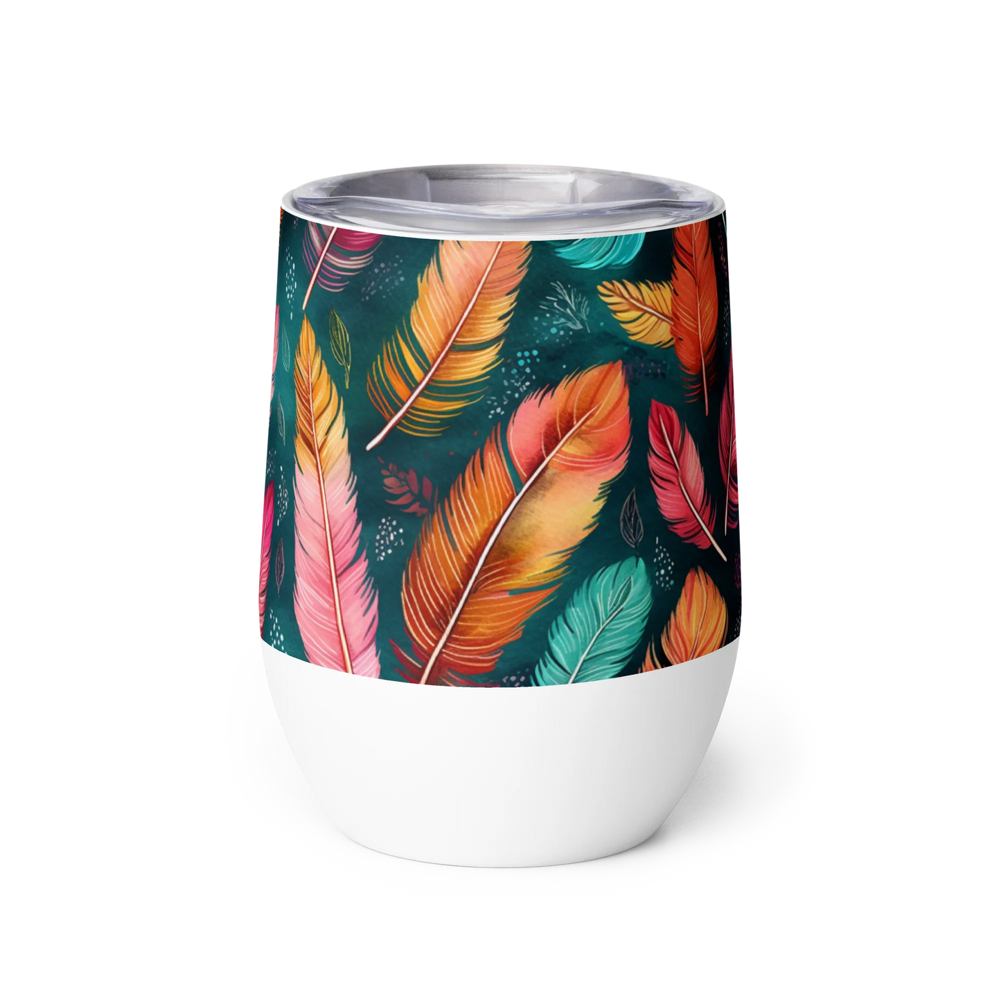 Wonderful Feathers Wine Tumbler