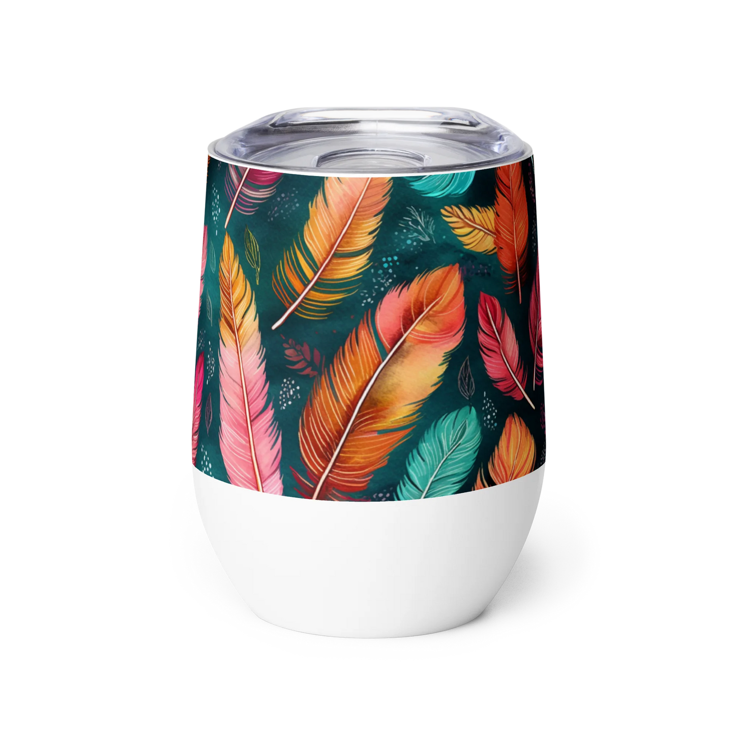 Wonderful Feathers Wine Tumbler
