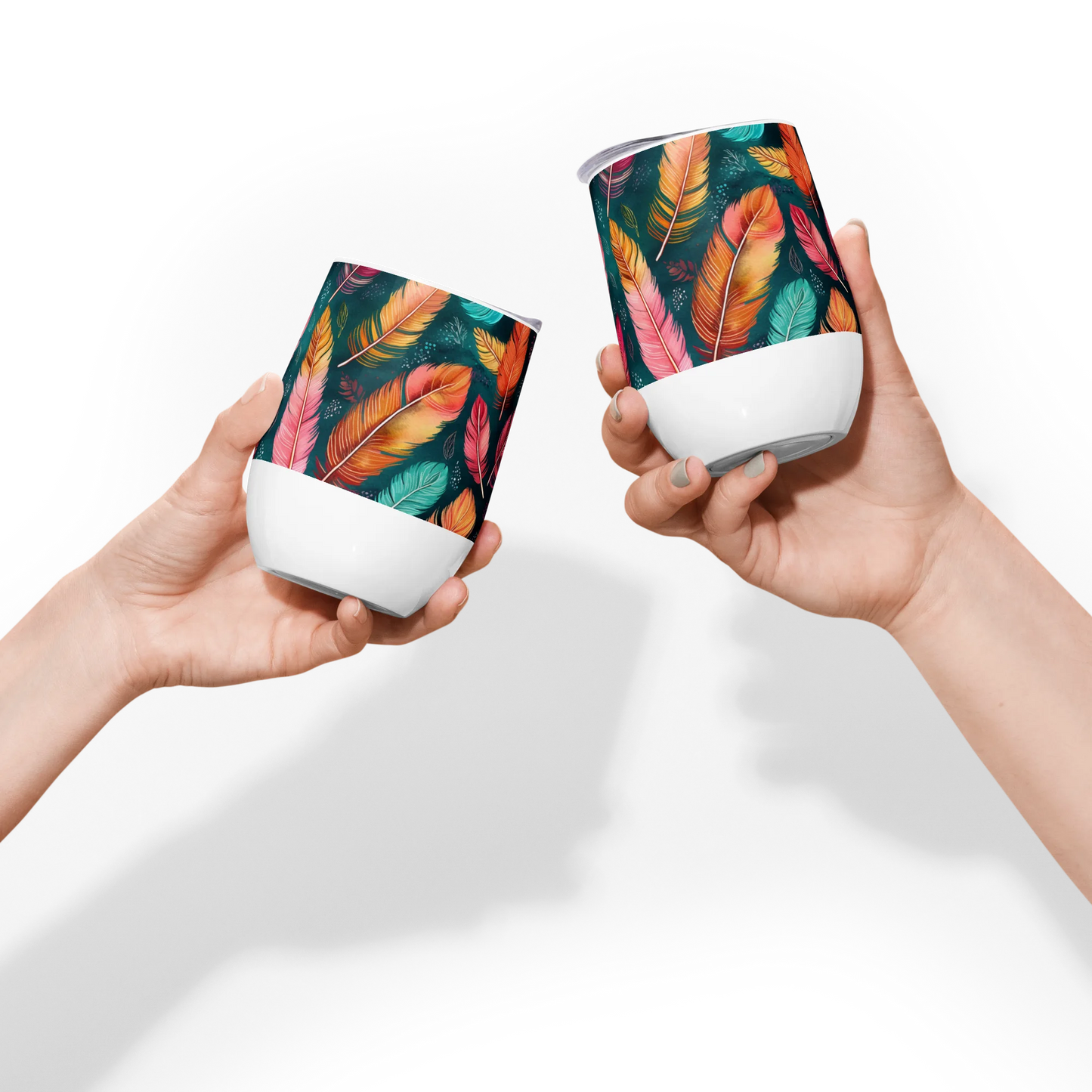 Wonderful Feathers Wine Tumbler