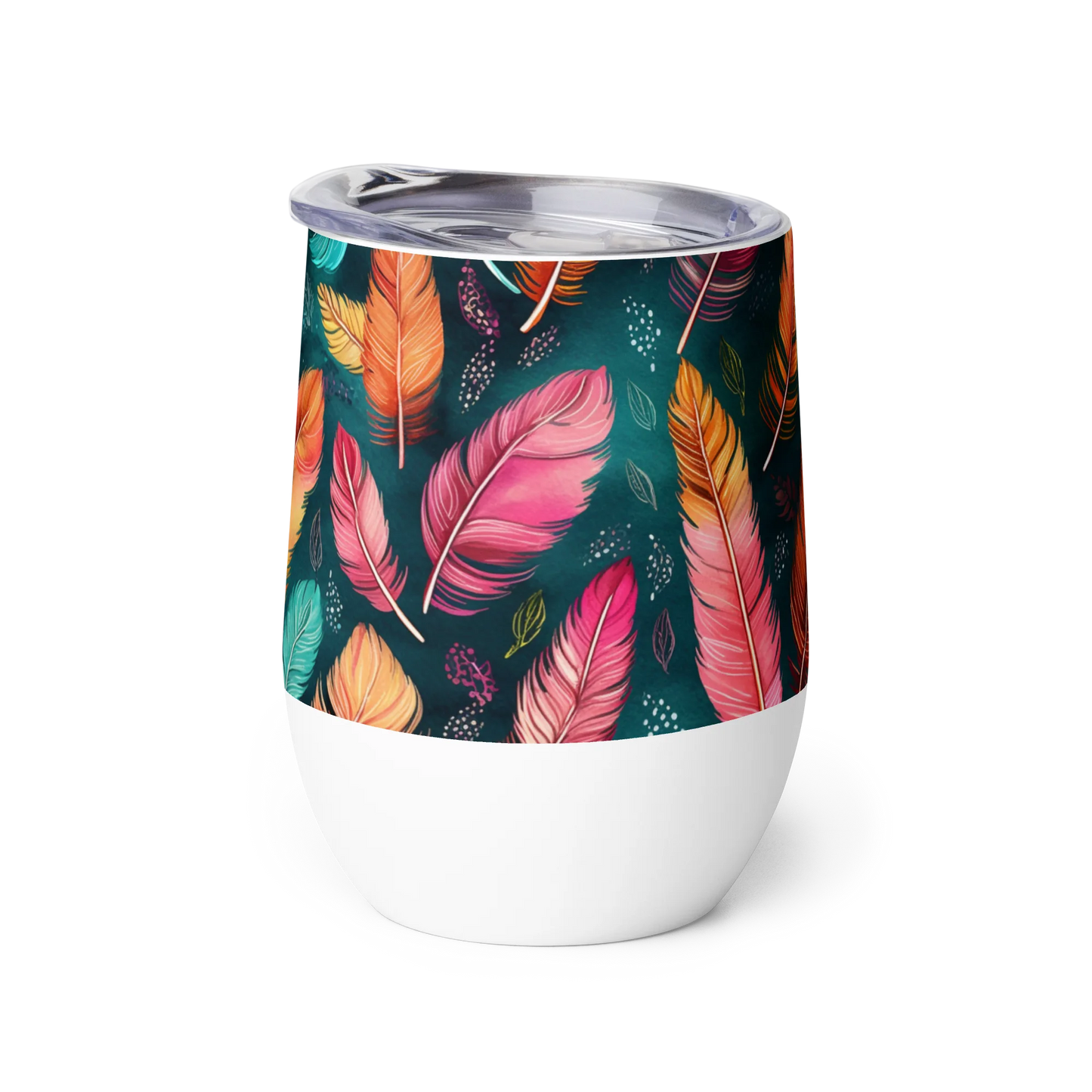 Wonderful Feathers Wine Tumbler