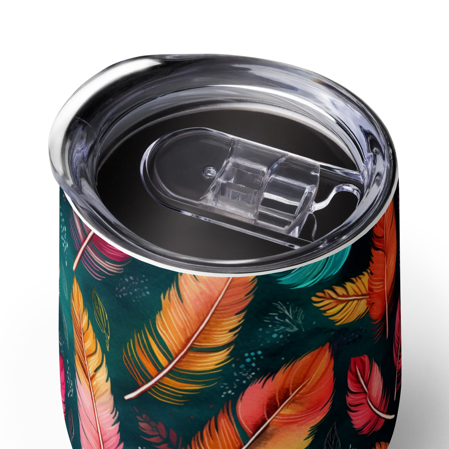 Wonderful Feathers Wine Tumbler