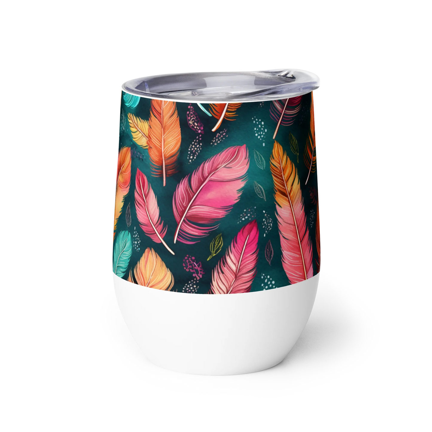 Wonderful Feathers Wine Tumbler