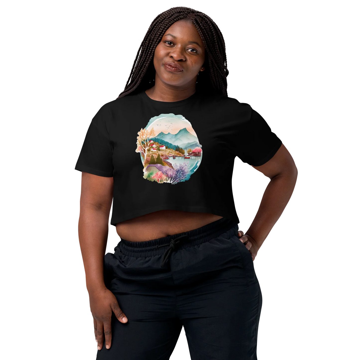 "Forest Whispers" Crop Top T-shirt