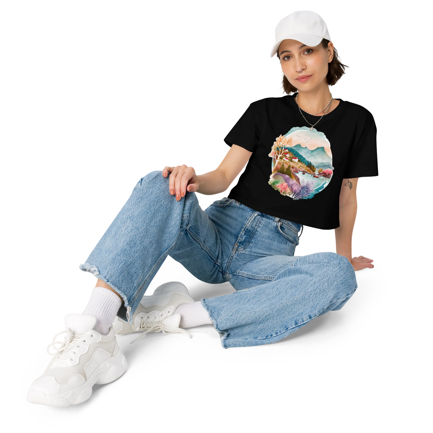 "Forest Whispers" Crop Top T-shirt