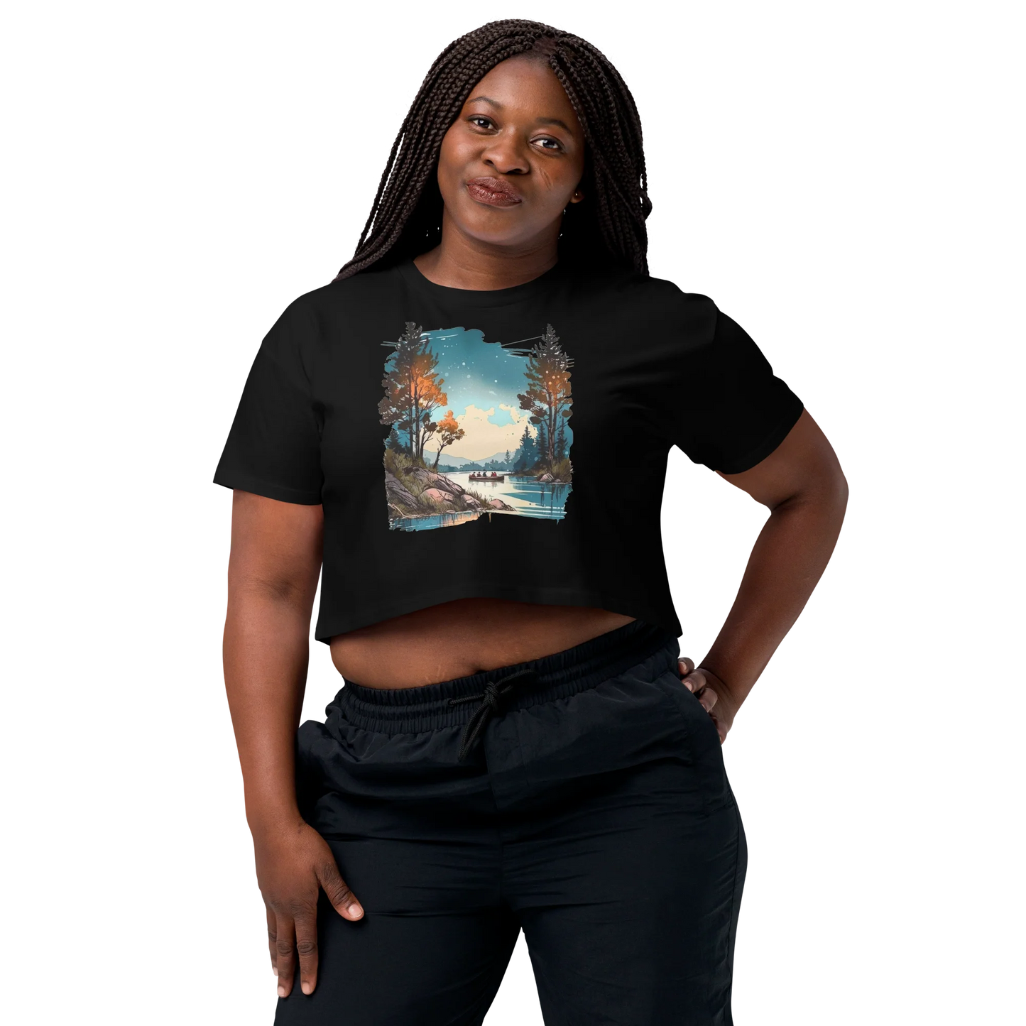 "Where Adventure Begins" Crop Top T-shirt