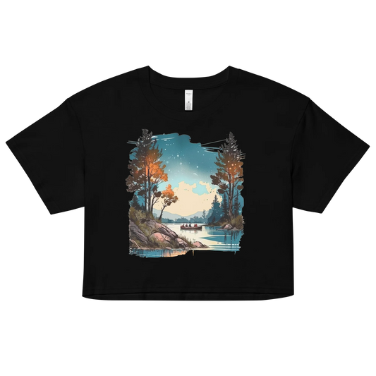 "Where Adventure Begins" Crop Top T-shirt