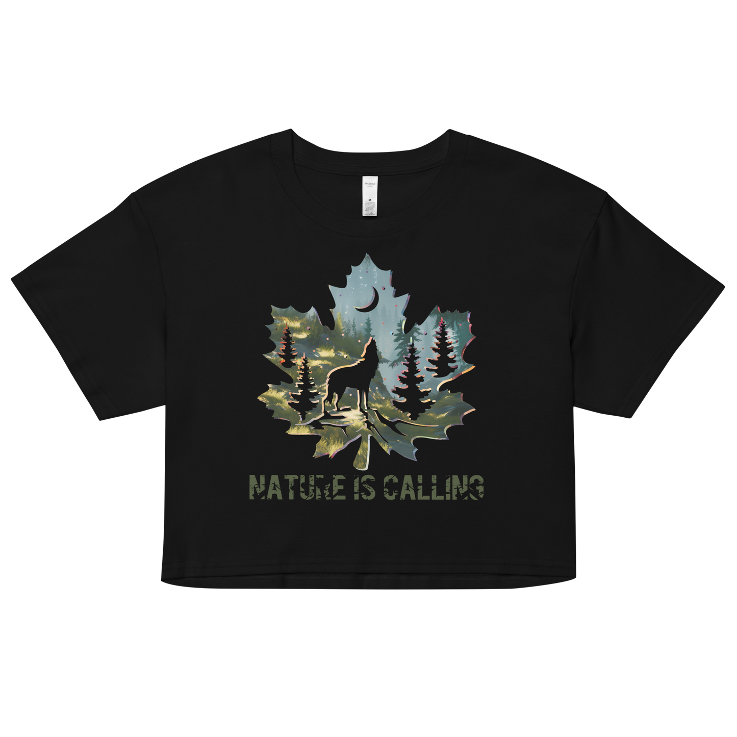 "Nature is Calling" Crop Top T-shirt