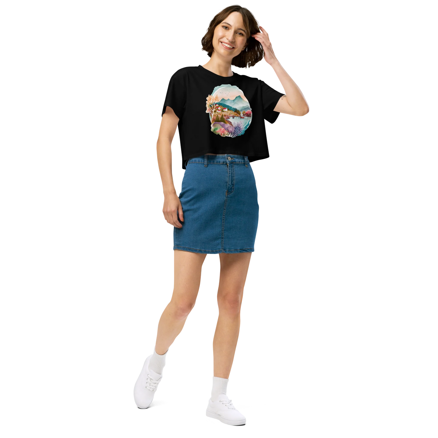 "Forest Whispers" Crop Top T-shirt